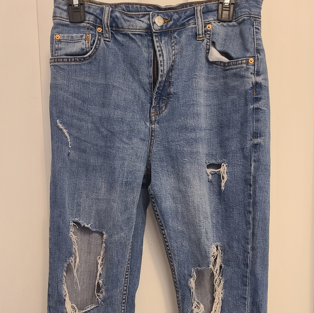 Wild Fable Jeans, Womens, Size 8, Faded Blue, High Rise Mom Jean
